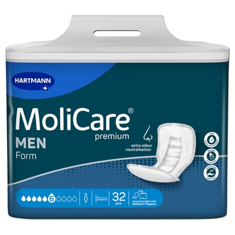Hartmann MoliCare Premium Form MEN Einlagen für Männer, 6 Tropfen