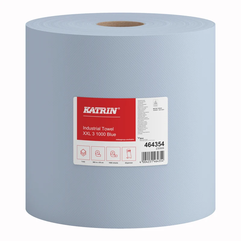 KATRIN Industrieputzrolle XXL 2 1000 Blatt, blau