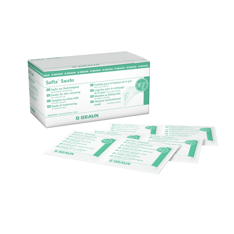 B. Braun Softa Swabs Einmal-Alkoholtupfer, einzeln verpackt