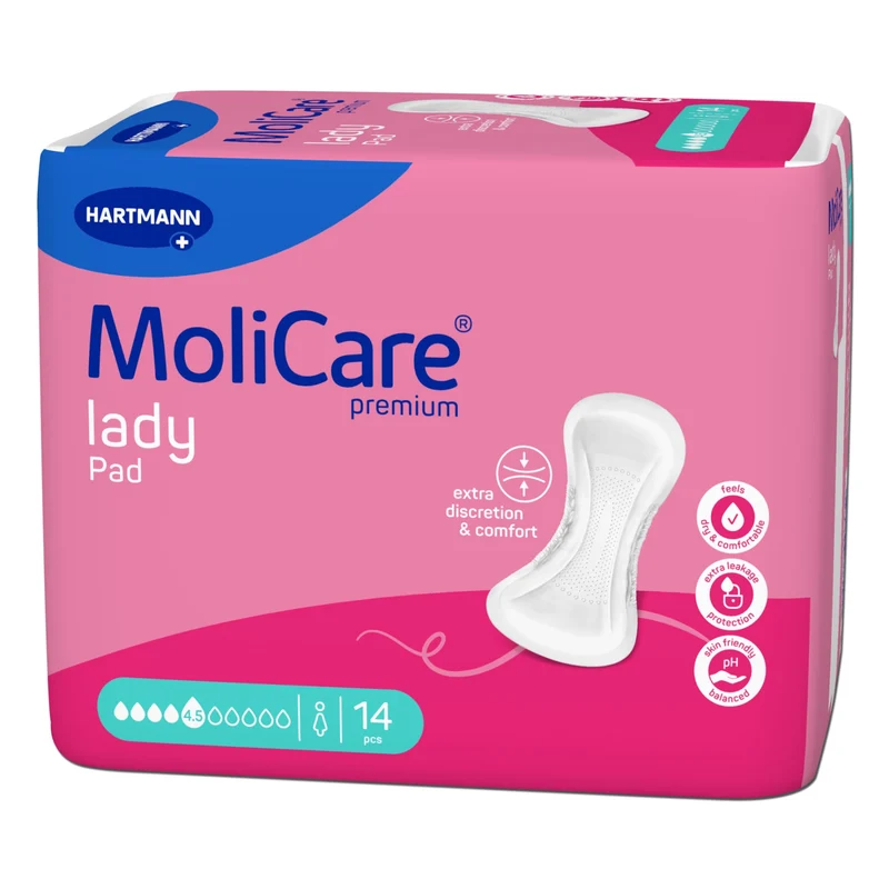 Hartmann MoliCare premium lady Pad Inkontinenzeinlagen, anatomisch geformt – für Frauen bei Blasenschwäche