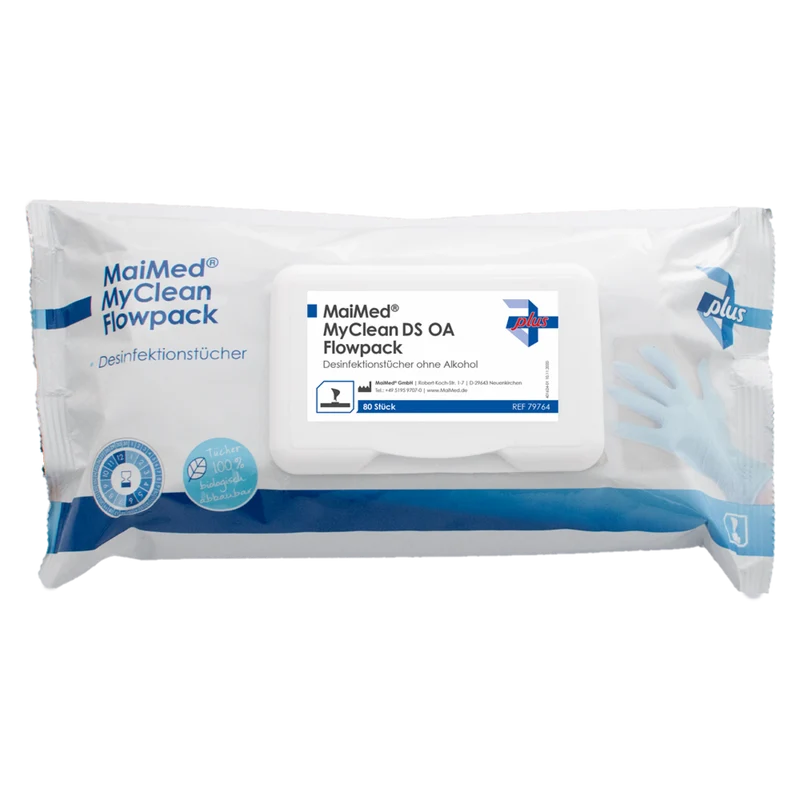 MaiMed® MyClean DS OA Flowpack Desinfektionstücher 80 Tücher 20 x 20 cm