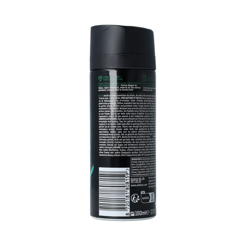 AXE DEODORANT WHITE VETIVER 150.00 Milliliter