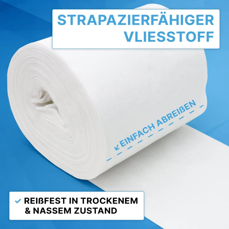 ARNOMED Dry Wipes Vliestuchrolle, weiß, saugstark, 15 x 30 cm