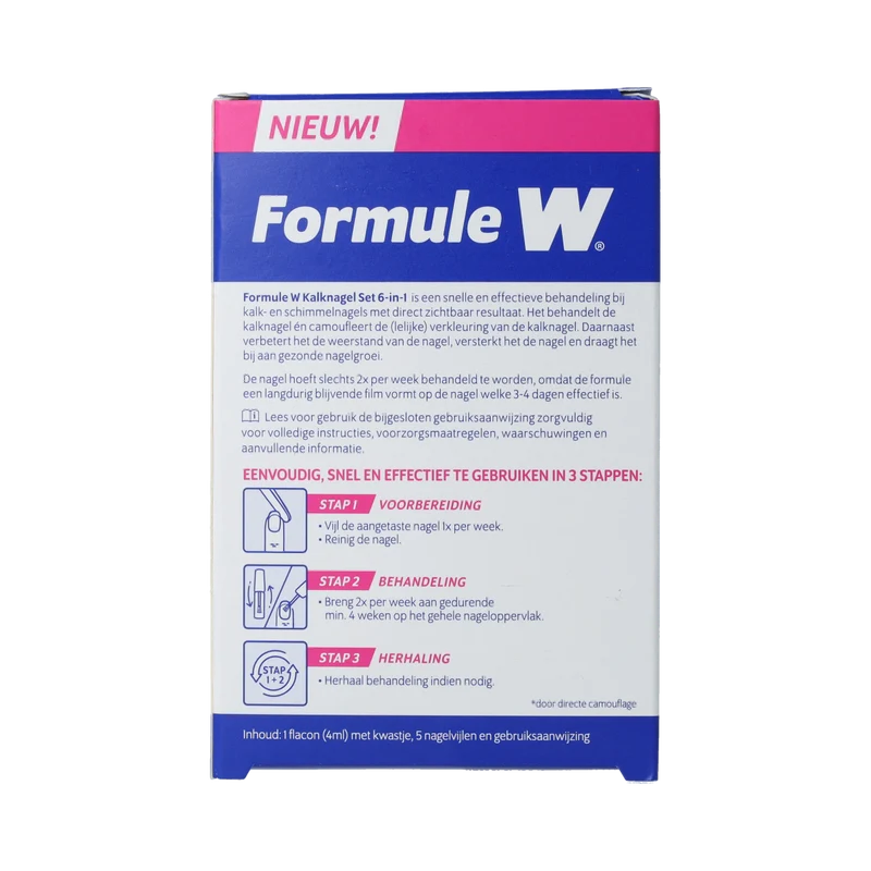 Formule W Kalknagel set 6-in-1 1.00 Set