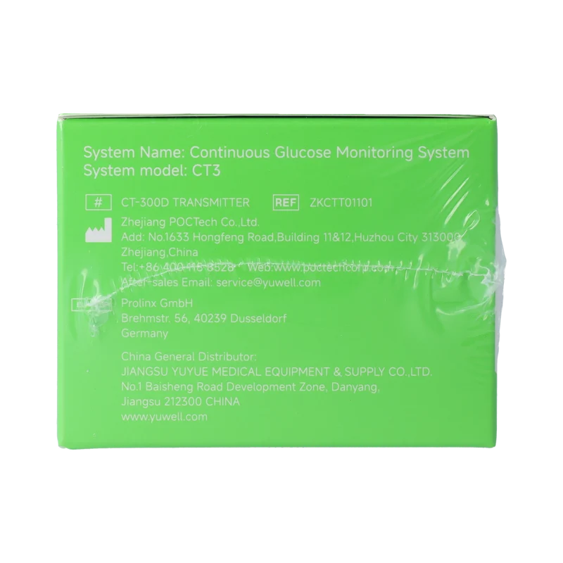 Yuwell Anytime Glucose Transmitter CT3 (voor 2 jaar) 1.00 Stuks