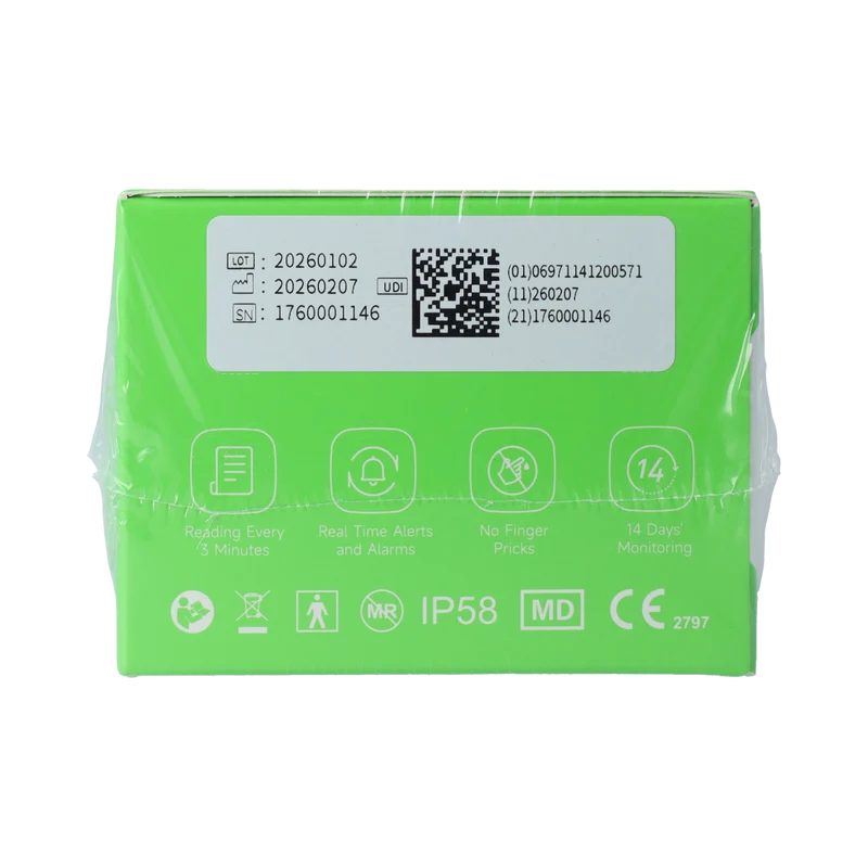 Yuwell Anytime Glucose Transmitter CT3 (voor 2 jaar) 1.00 Stuks