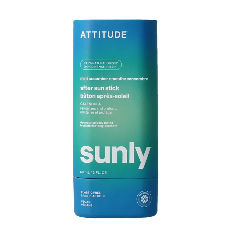 Attitude Sunly after sun stick mint & cucumber SPF30 60.00 Gram