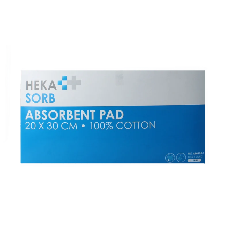 Hekasorb Absorberend verband 20x30 steriel 10.00 Stuks