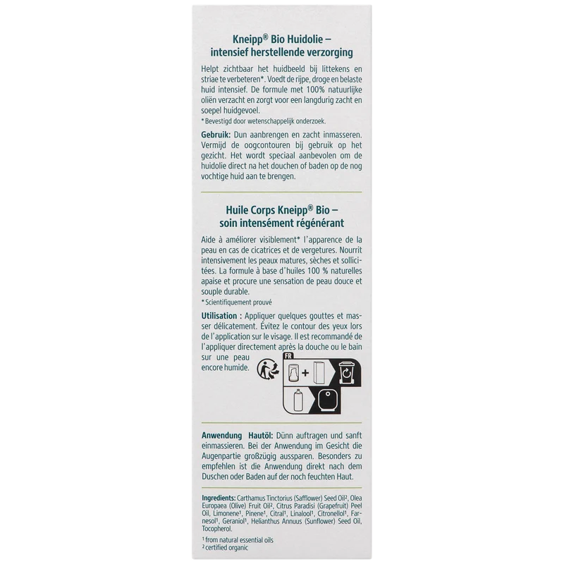 Kneipp Huidolie Bio 100.00 Milliliter