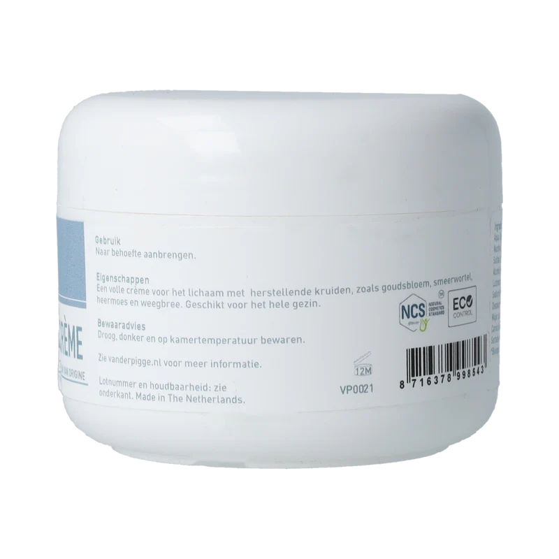 van der Pigge Huidbalans calendula herstel creme 100.00 Milliliter