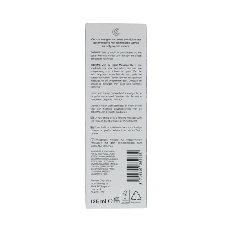 Therme Therme Zen by Night Massage Oil 125.00 Milliliter