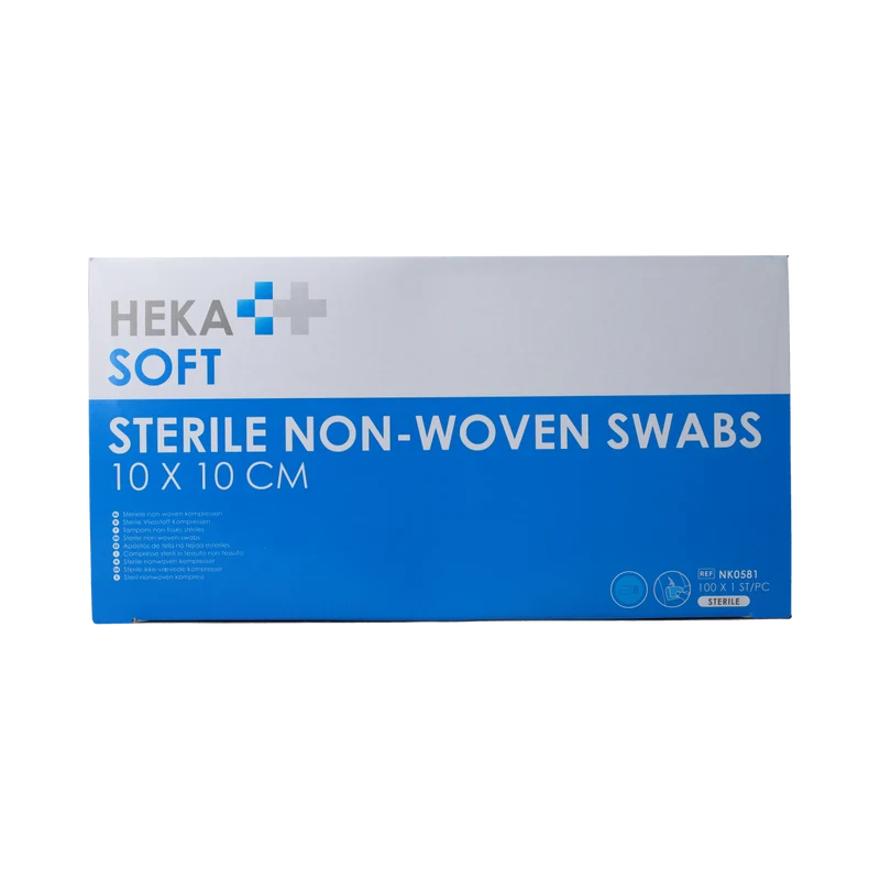 Heka Soft Non-woven kompres 10 x 10cm 100.00 Stuks