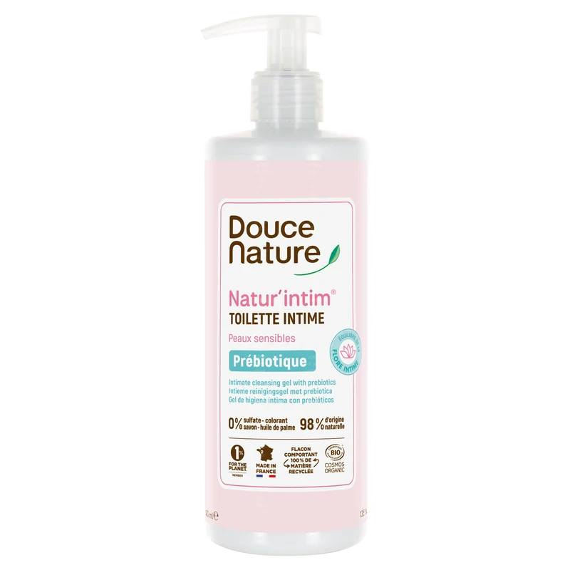 Douce Nature Natur intim intieme reinigingsgel prebiotica bio 400.00 Milliliter
