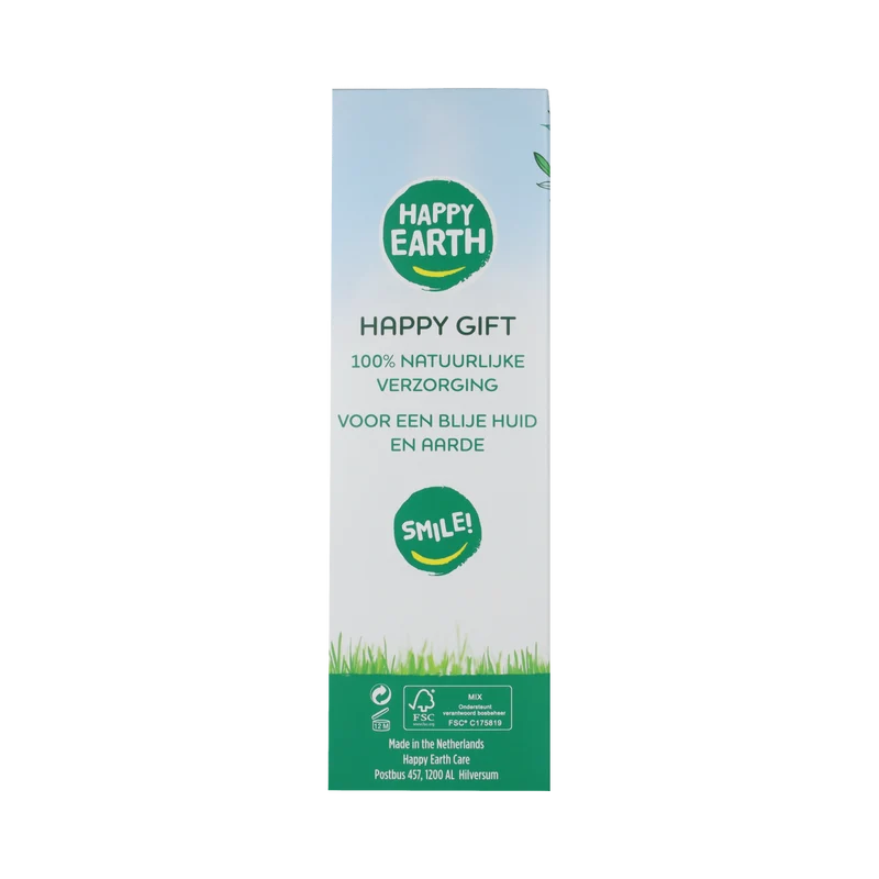 Happy Earth Giftset Cedar Lime Doucheg & Lavender Ylang Handz 1.00 Stuks