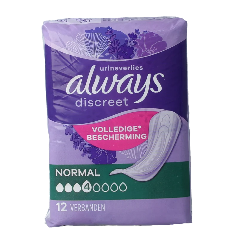 Always Discreet verband normaal 12.00 Stuks
