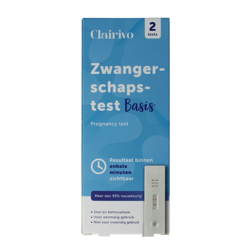 Clairivo Zwangerschapstest cassette 2.00 Stuks