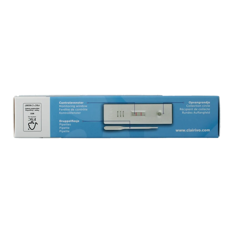 Clairivo Zwangerschapstest cassette 2.00 Stuks