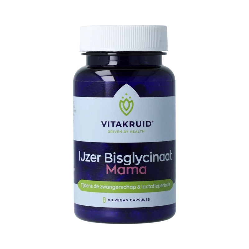 Vitakruid IJzer Bisglycinaat Mama 30 Complex oa koper, C 90.00 Vegetarische capsules