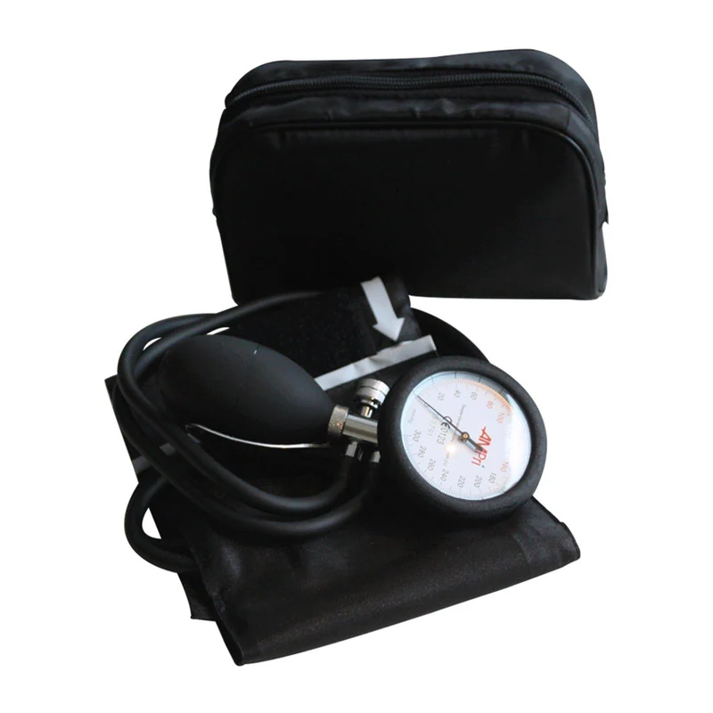 AMPri Med-Comfort Aneroid Blutdruckmessgerät mit Klettmaschette