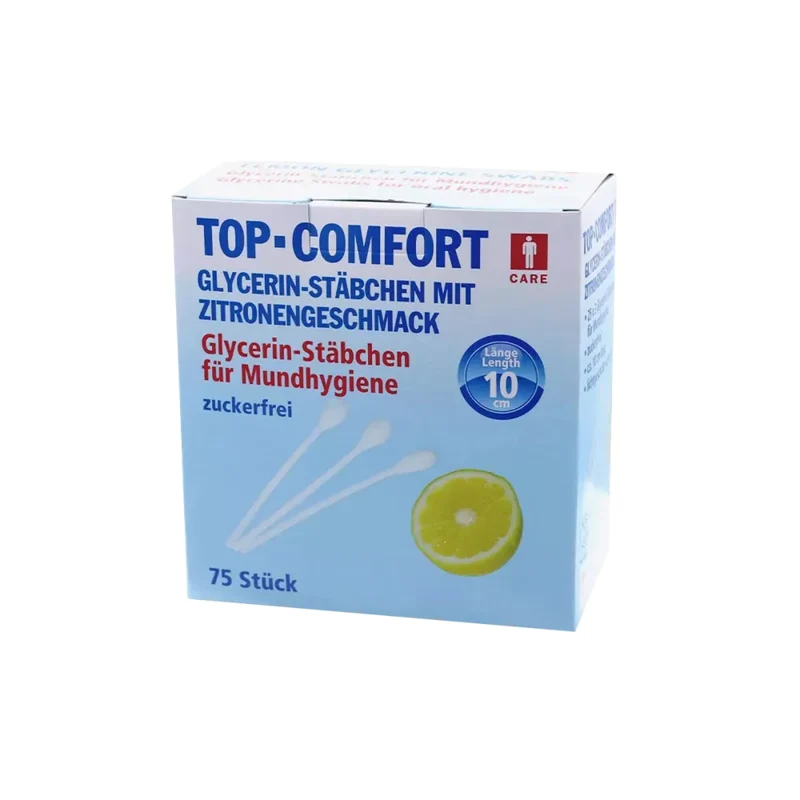 AMPri Lemon Glycerin Wattestäbchen für Mundhygiene 75 Stück