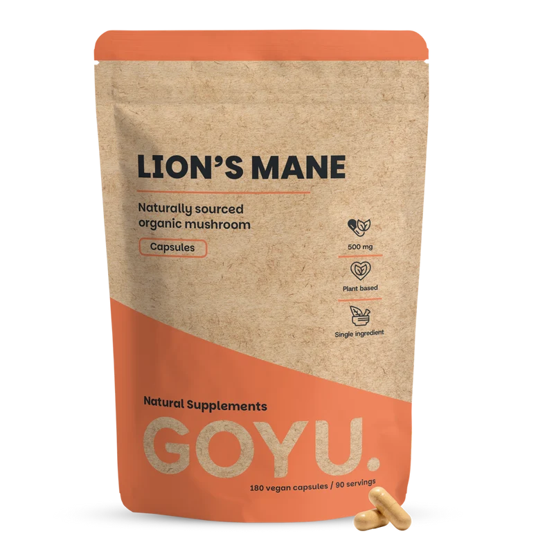 Goyu Lion's Mane Capsules 500mg bio 60.00 Vegetarische capsules