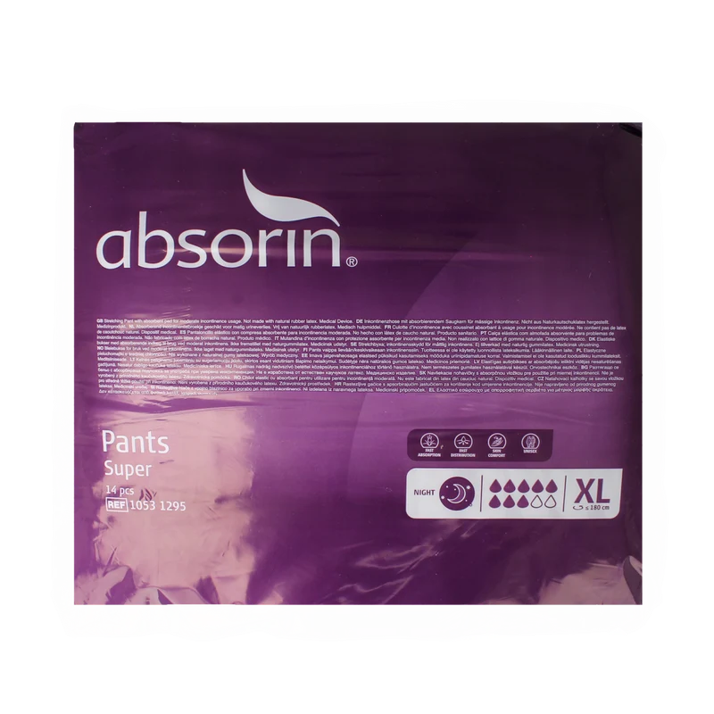 Absorin Comfort pants super XL 14.00 Stuks