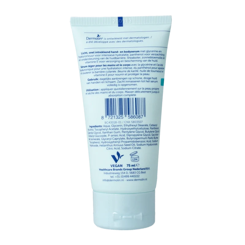 Dermolin Hand & bodyserum 75.00 Milliliter