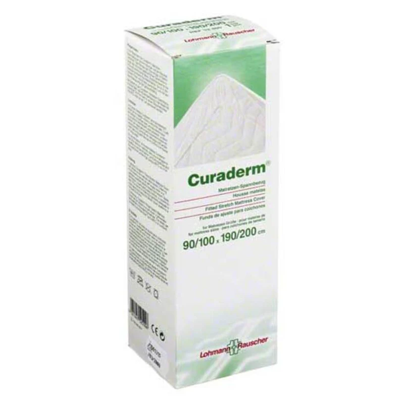 Lohmann Rauscher Curaderm Matratzen-Spannbezug 25 Stück 90 x 190 cm bis 100 x 200 cm
