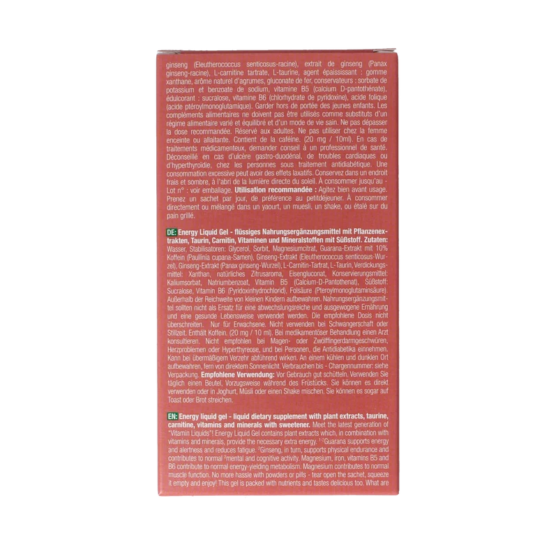 Purasana Energy liquid gelstick 10ml 15.00 Stuks