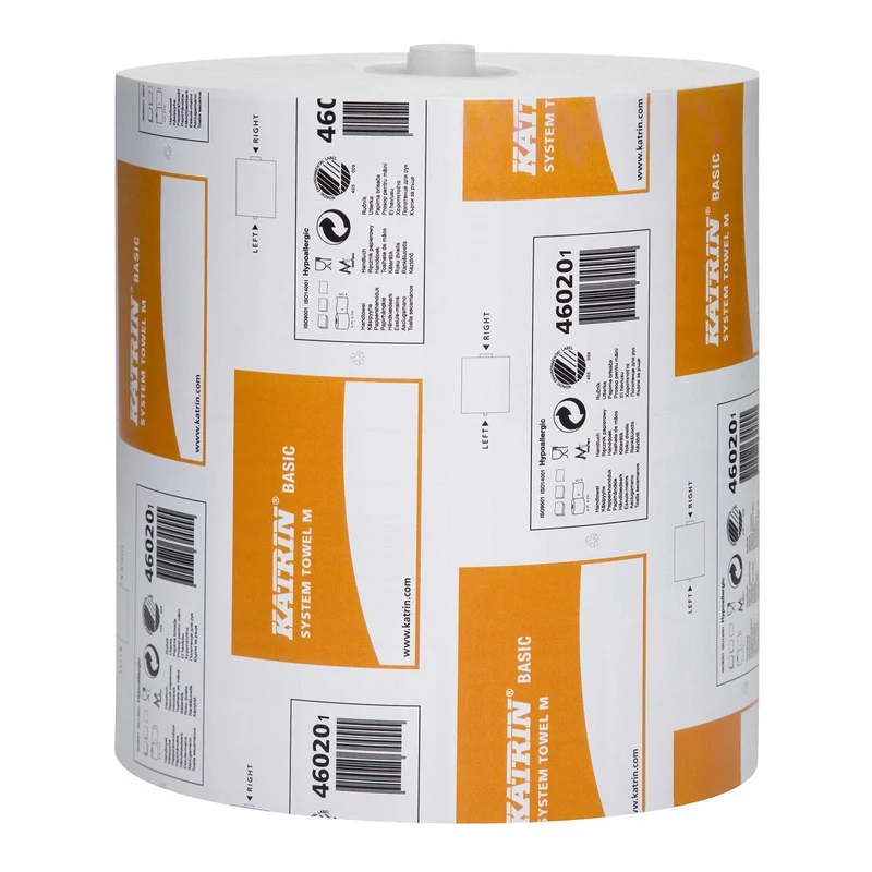 Katrin Basic System Towel M180 Rollenhandtuchpapier naturweiß 1-lagig 6 Rollen