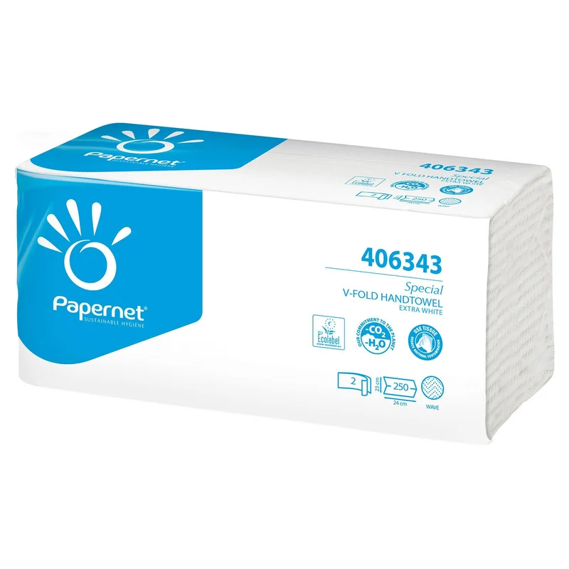 Papernet V-Falz Falthandtücher Special extra weiß 2- lagig 3750 Blatt