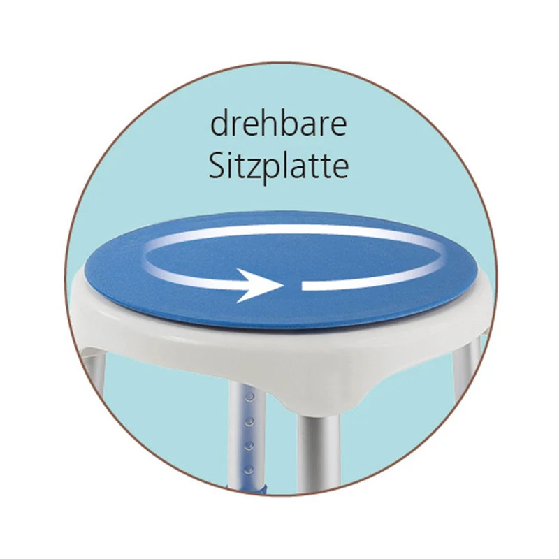 Sundo Duschhocker mit Drehsitz