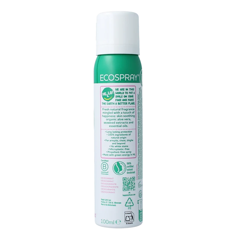 Happy Earth Deodorant bodyspray lavender ylang 100.00 Milliliter