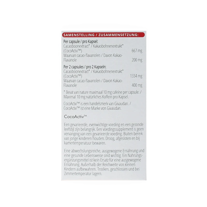 Vitals Cacaoflavanolen hf 60.00 Capsules