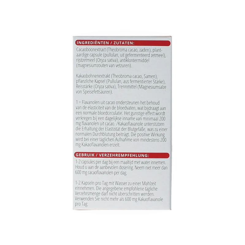 Vitals Cacaoflavanolen hf 60.00 Capsules