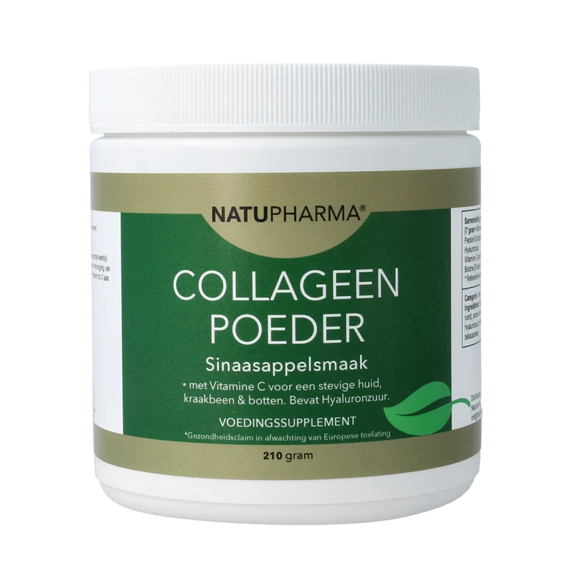 Natupharma Collageen poeder sinaasappelsmaak 210.00 Gram
