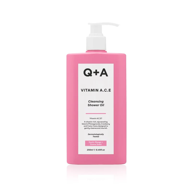 Q+A Showeroil cleansing vitamine A E C 250.00 Milliliter