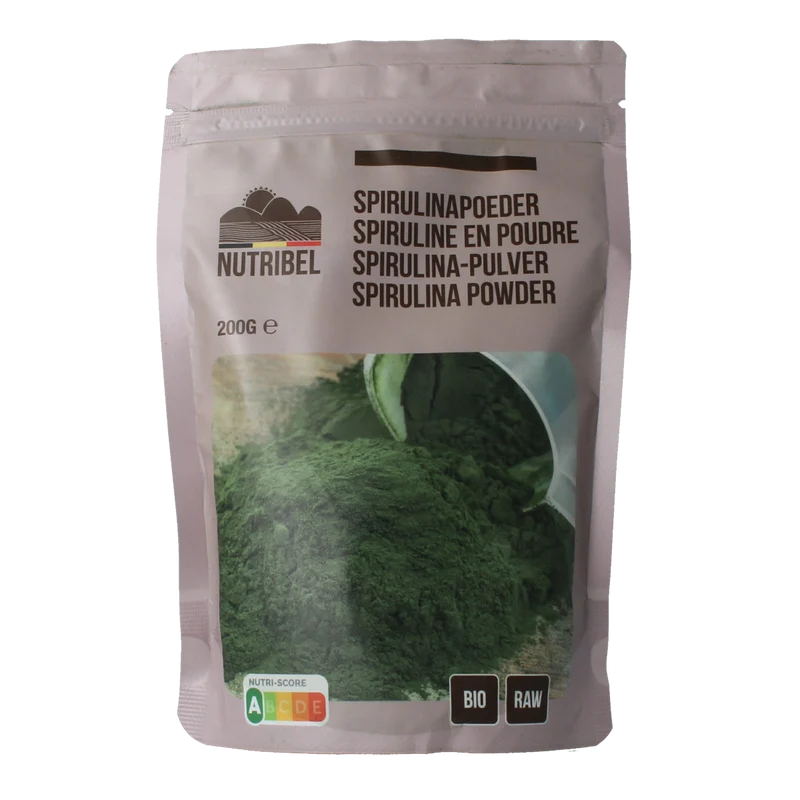 Nutribel Spirulina poeder raw bio 200.00 Gram