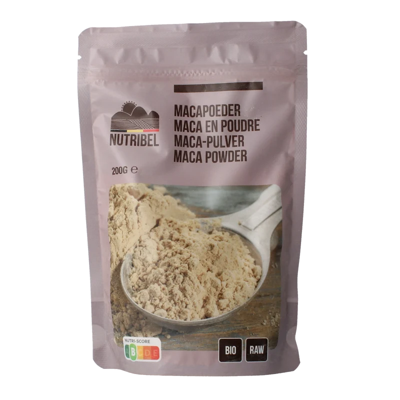 Nutribel Maca poeder raw bio 200.00 Gram