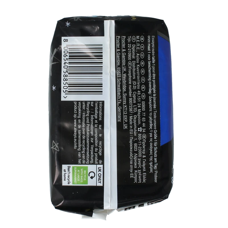 Always Maandverband ultra secure night 8.00 Stuks