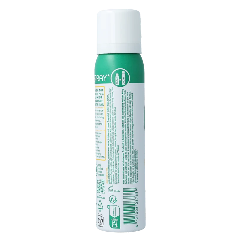 Happy Earth Deodorant bodyspray jasmine ho wood 100.00 Milliliter