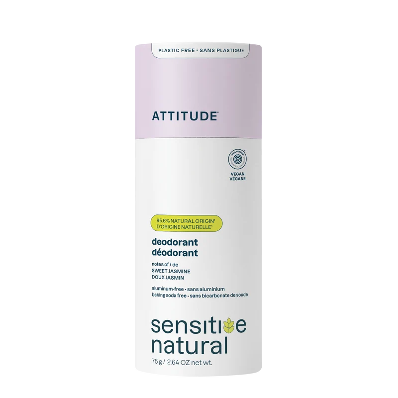 Attitude Deodorant baksoda vrij zoete jasmijn super leaves 75.00 Gram