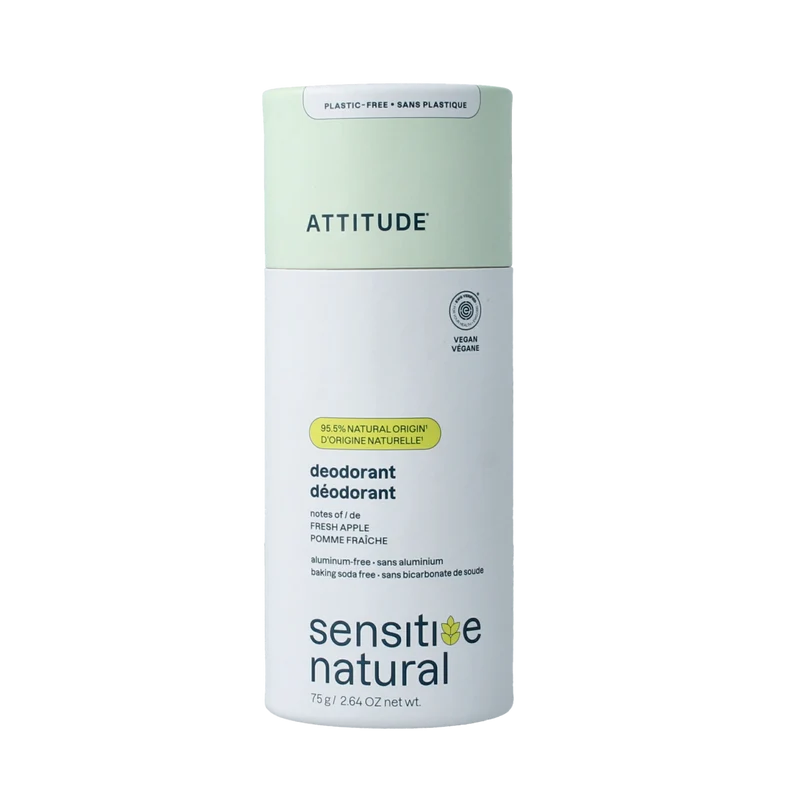 Attitude Deodorant baksoda vrij super leaves verse appel 75.00 Gram