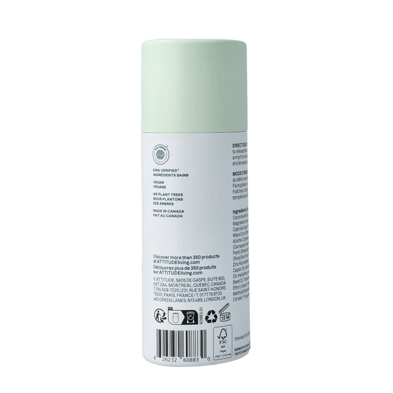 Attitude Deodorant baksoda vrij super leaves verse appel 75.00 Gram