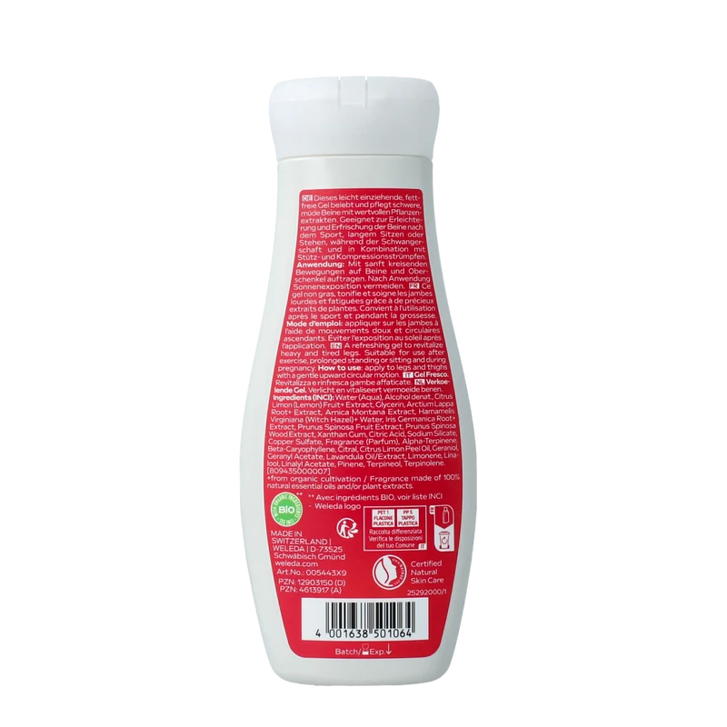 Weleda Venadoron vermoeide benen gel 200.00 Milliliter