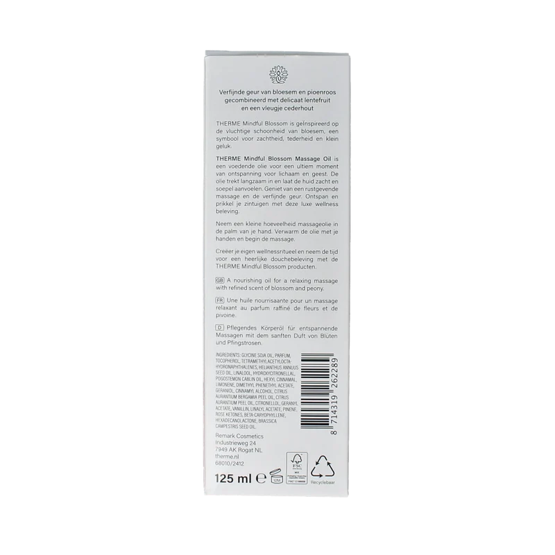 Therme Mindfull blossom massage oil 125.00 Milliliter