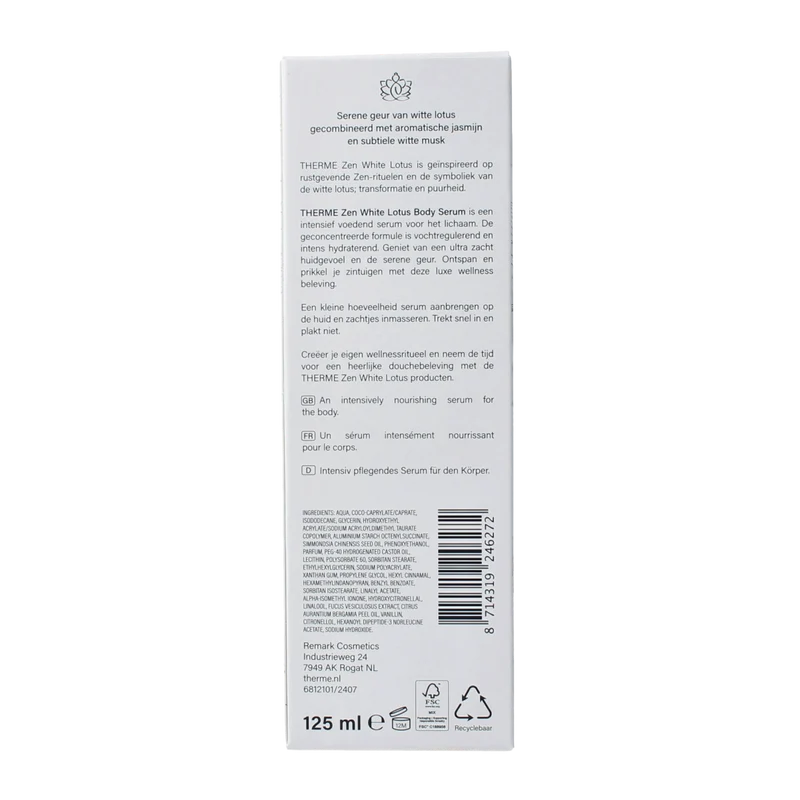Therme Zen white lotus body serum 125.00 Milliliter