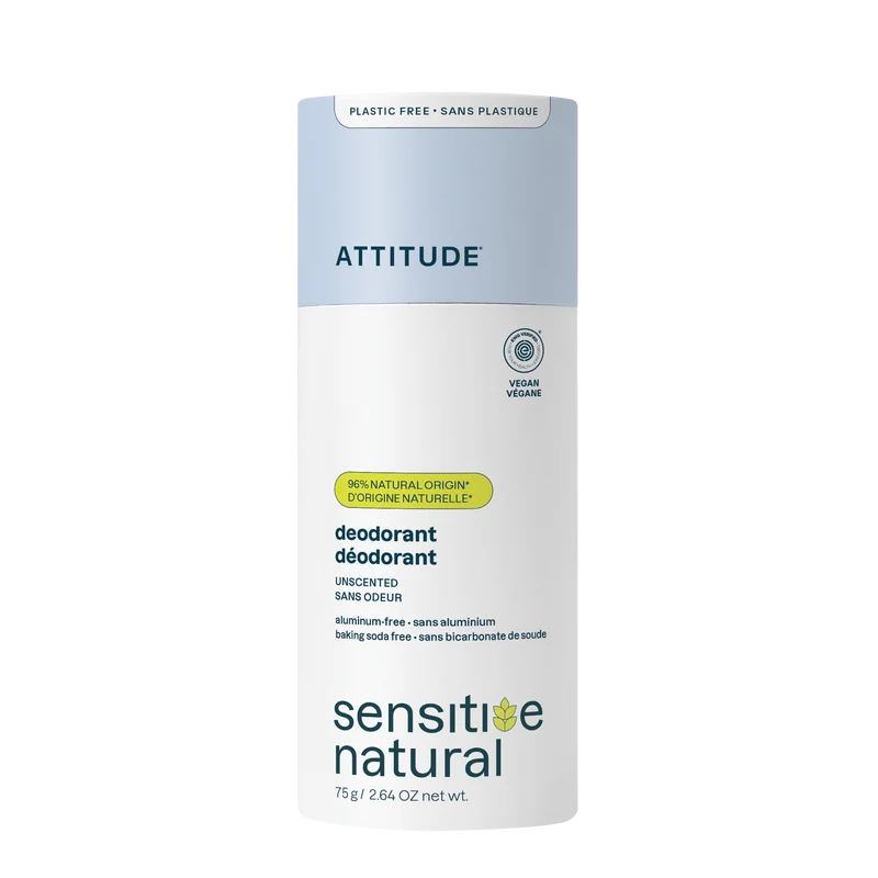 Attitude Deodorant baksoda vrij parfumvrij super leaves 75.00 Gram