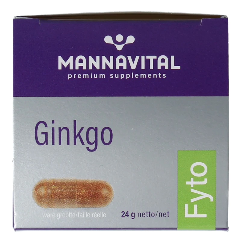 Mannavital Ginkgo platinum 60.00 Vegetarische capsules