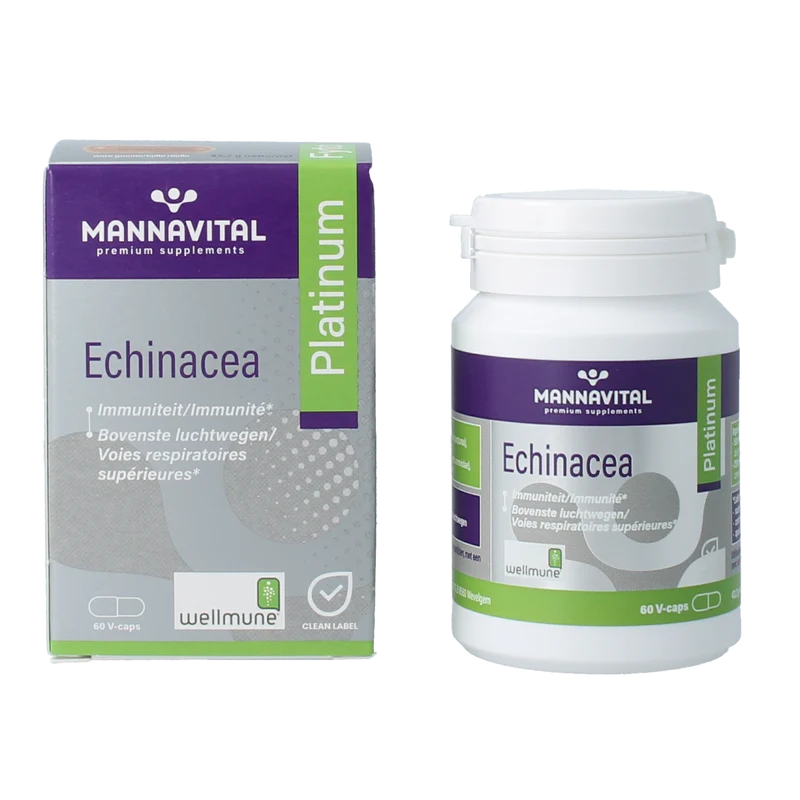 Mannavital Echinacea platinum 60.00 Vegetarische capsules